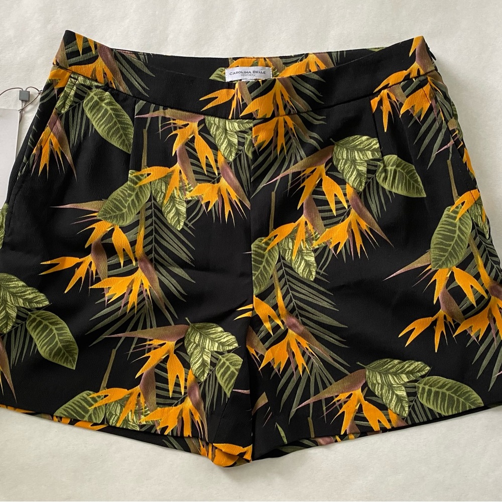 Carolina Belle Palm Tree Leaves Shorts